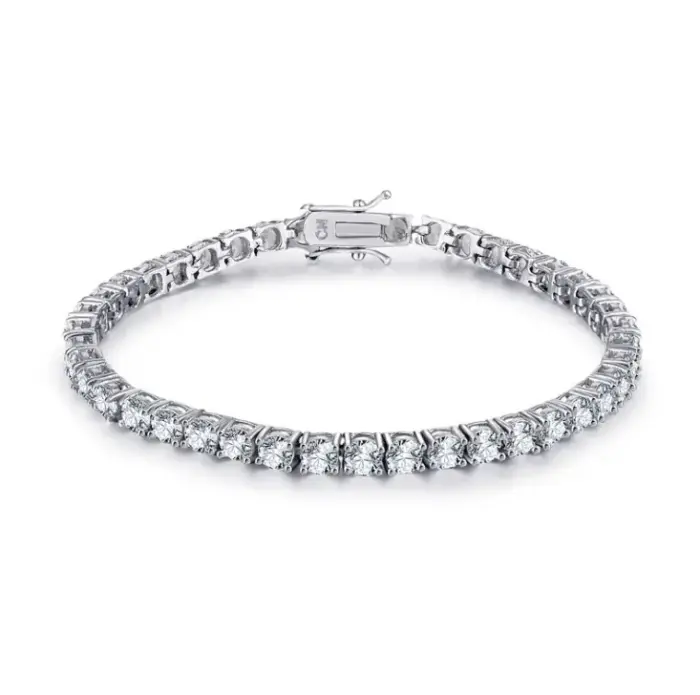 Avarta Jewellery 92.5 Sterling Silver 50 Cents Each Tennis Bracelet for Girls & Women