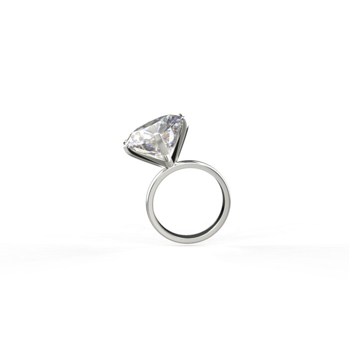 Avarta Jewellery Gold 10 Carat Moissanite Solitaire Ring - Image 9