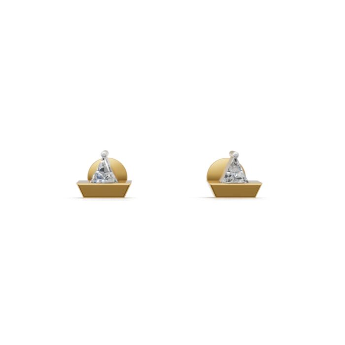 Boat Diamond Earrings for Kids