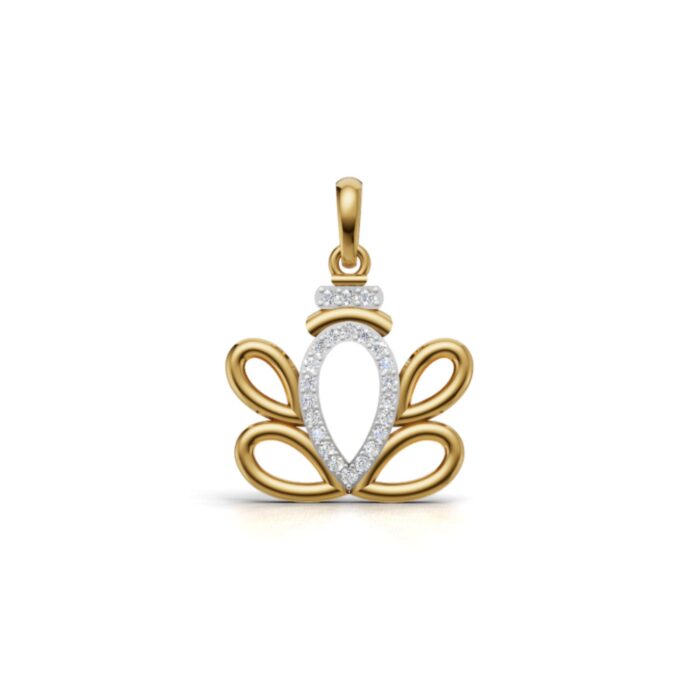Gold Diamond Ganesh Pendant