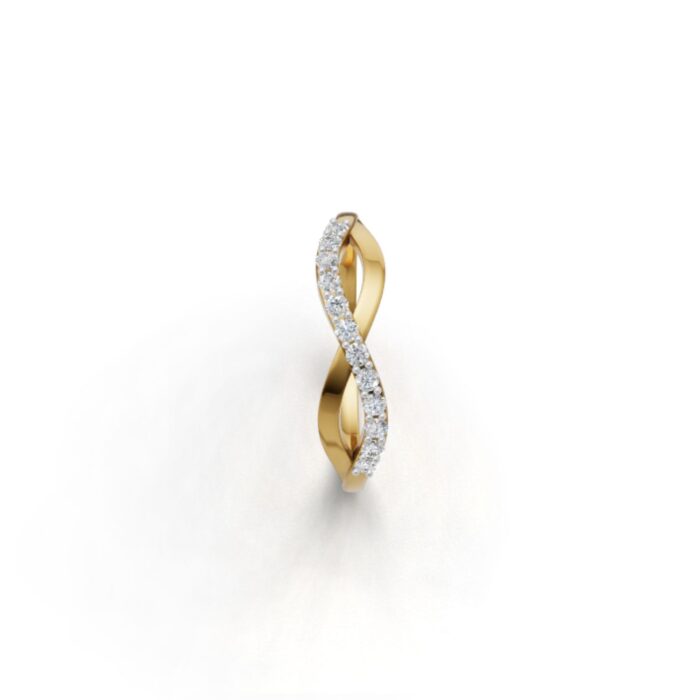 Avarta Wavy Gold Lab Diamond Ring - Image 2