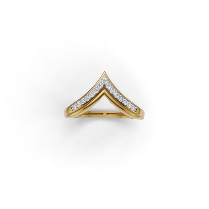 Avarta Shimmering Gold Lab Diamond Ring - Image 3