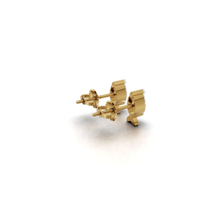 Avarta Gold Marine Diamond Earrings for Kids - Image 4