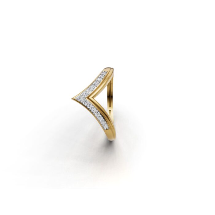 Avarta Shimmering Gold Lab Diamond Ring - Image 2