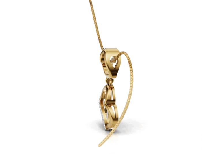 Avarta Mesmerizing Double Heart Diamond Pendant - Image 3