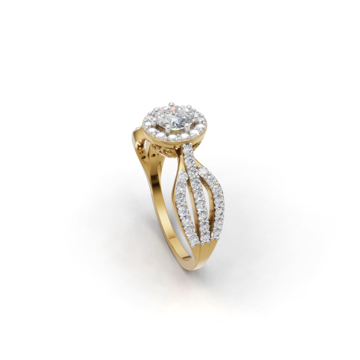 Gold Lab Diamond Ring