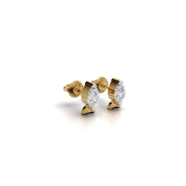 Avarta Gold Marine Diamond Earrings for Kids - Image 3