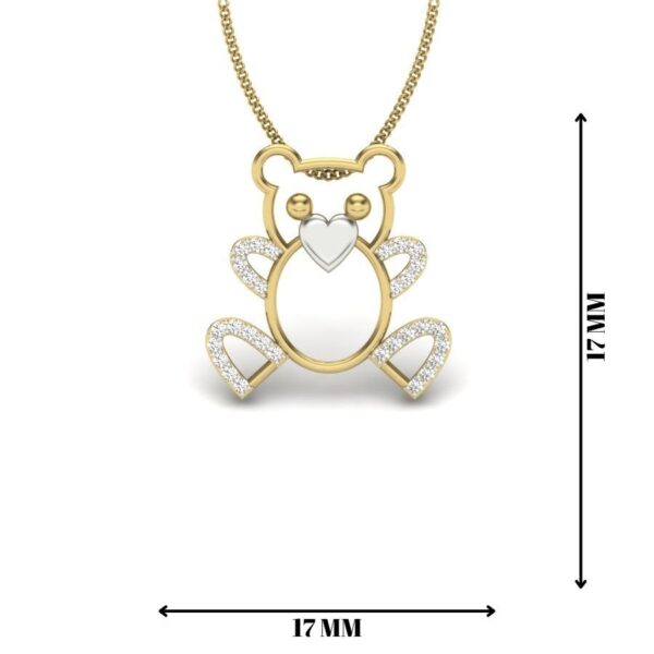 Avarta Jewellery Little Teddy Lab Grown Diamond Pendant - Image 2