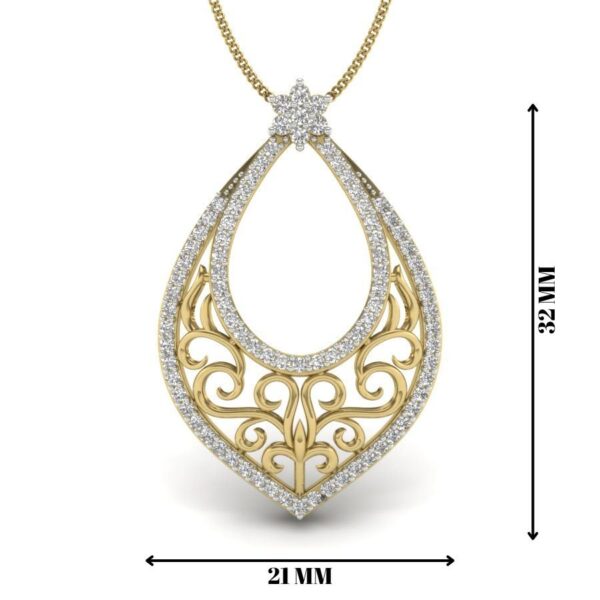 Avarta Jewellery Precisee Lab Grown Diamond Pendant - Image 2