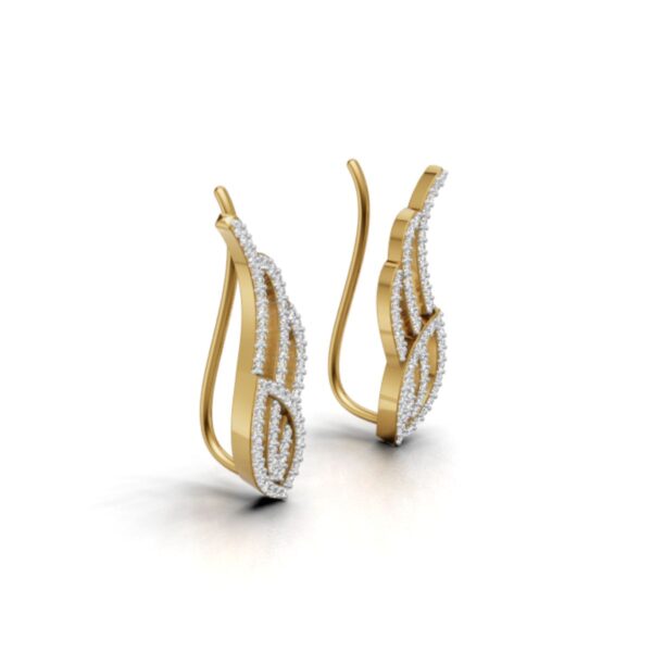 Avarta Jewellery Allure Gold Diamond Earrings For Girls & Women - Image 3