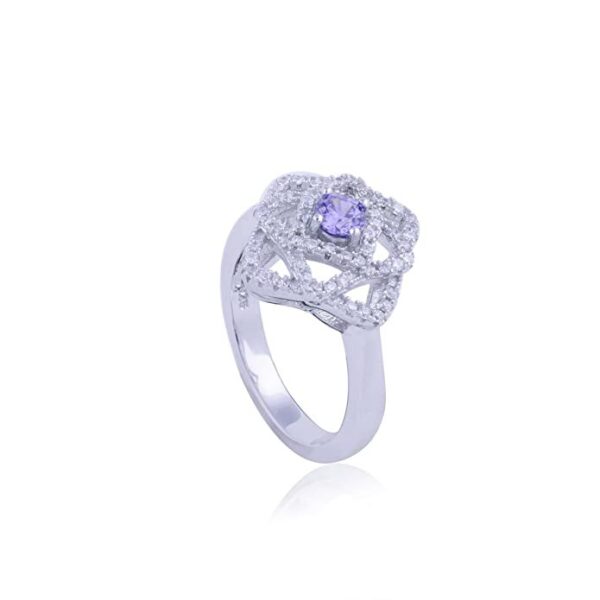 Avarta Jewellery Sterling Silver Amethyst Pendant Set With Chain - Image 5