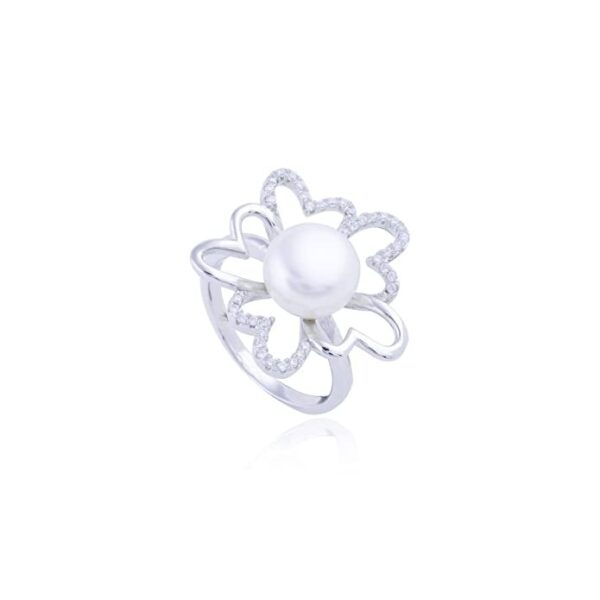Avarta Jewellery Sterling Silver Pearl Pendant Set With Chain - Image 3