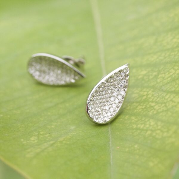 Avarta Jewellery 925 Sterling Silver Stud Earring With Cubic Zirconia For Women & Girls - Image 5