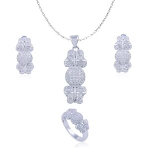 Avarta Jewellery Sterling Silver Butterfly Pendant Set With Chain
