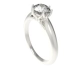 Avarta 92.5 Sterling Silver 0.80 Carat Solitaire Engagement Ring For Girls & Women
