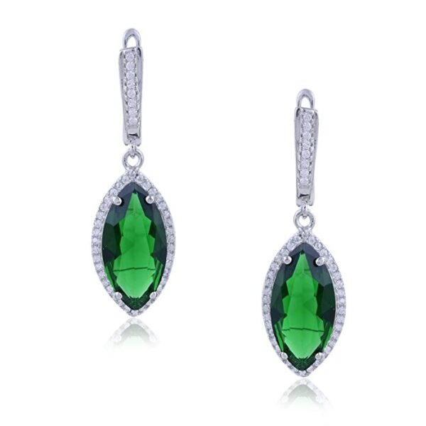 Avarta Jewellery Sterling Silver Emerald Pendant Set - Image 3