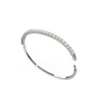 Avarta Sterling Silver American Diamond Kada or Hand Cuff