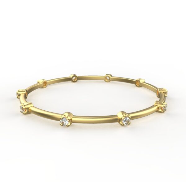 Avarta Jewellery 18k Gold & Certified Diamond Bangle or Kada For Girls & Women - Image 2