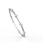 Avarta Sterling Silver American Diamond Bangle For Girls & Women