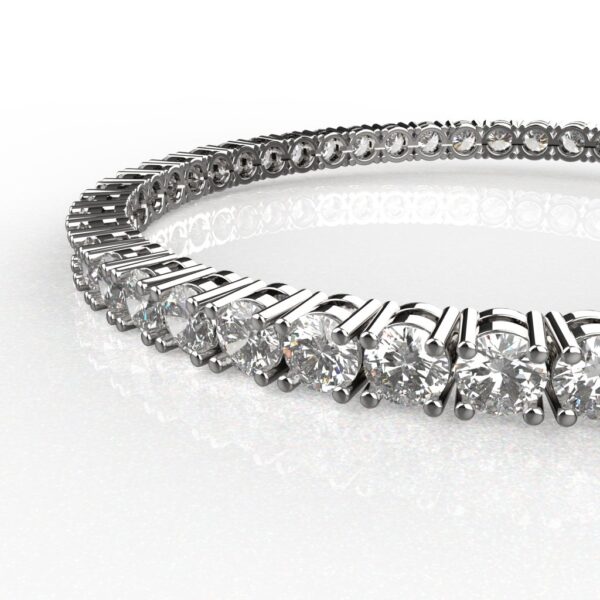 Avarta Jewellery Sterling Silver 10.50 Carat Moissanite Tennis Bracelet For Girls & Women - Image 2