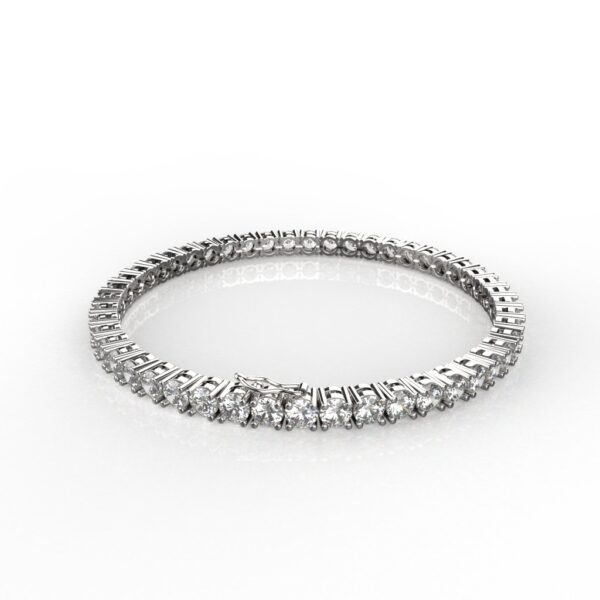 Avarta Jewellery Sterling Silver 10.50 Carat Moissanite Tennis Bracelet For Girls & Women - Image 4