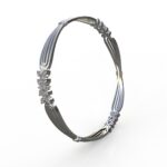 Avarta Jewellery Sterling Silver Bangle In Wire Design