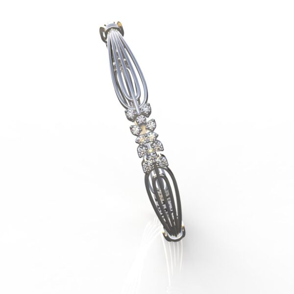 Avarta Jewellery Sterling Silver Bangle In Wire Design - Image 4