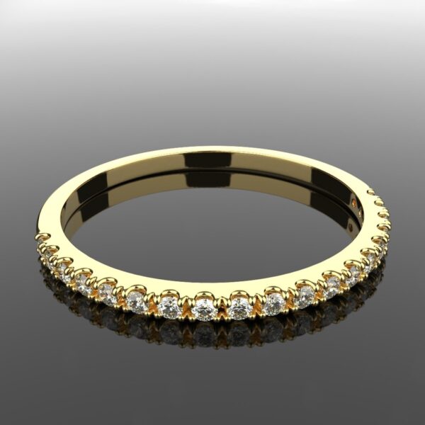 Avarta Jewellery 18K Gold Diamond Half Eternity Ring - Image 4