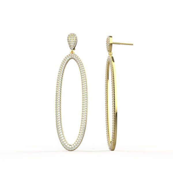 Avarta 18k Cosmic Moissanite Earring For Girls & Women - Image 5