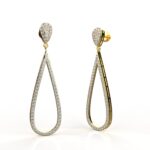Avarta Jewellery 14k Enchantic Moissanite Diamond Dangler Earrings