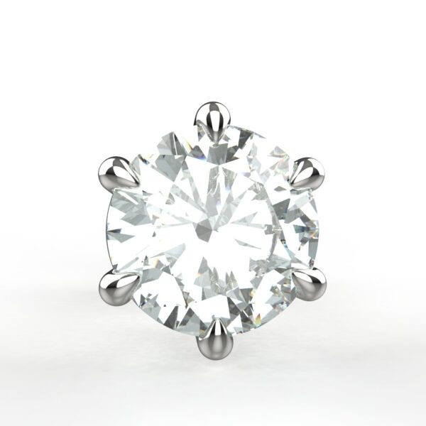 Avarta Jewellery 92.5 Sterling Silver 0.80 Carat Each Unisex Solitaire Studs Earrings for Girls & Women - Image 3