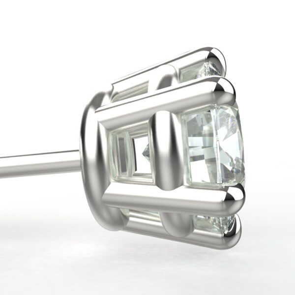Avarta Jewellery 92.5 Sterling Silver 0.80 Carat Each Unisex Solitaire Studs Earrings for Girls & Women - Image 4