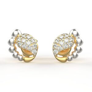 Avarta Jewellery 18K Hallmarked Gold Certified Diamond Stud Earrings
