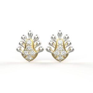 Avarta Jewellery 18K Hallmarked Gold With Certified Diamond Studs Earrings For Girls & Women