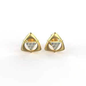 Avarta Jewellery 18K Hallmarked Gold Certified Diamond Studs Earring For Kids, Girls & Women