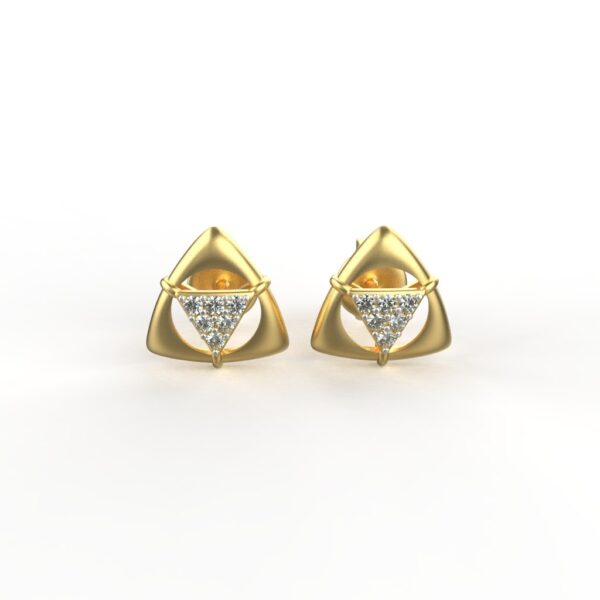 Avarta Jewellery 18K Hallmarked Gold Certified Diamond Studs Earring For Kids, Girls & Women