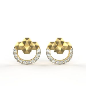 Avarta Jewellery 18K Hallmarked Gold Certified Diamond Studs Earring For Kids, Girls & Women