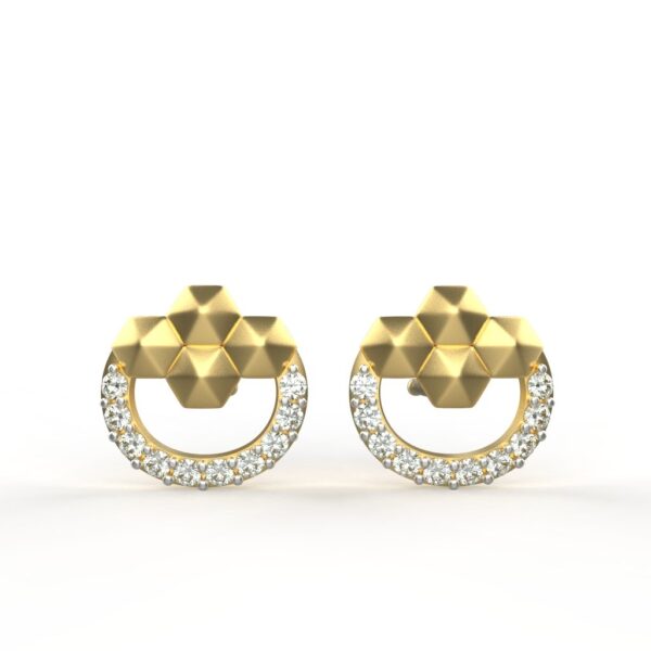 Avarta Jewellery 18K Hallmarked Gold Certified Diamond Studs Earring For Kids, Girls & Women