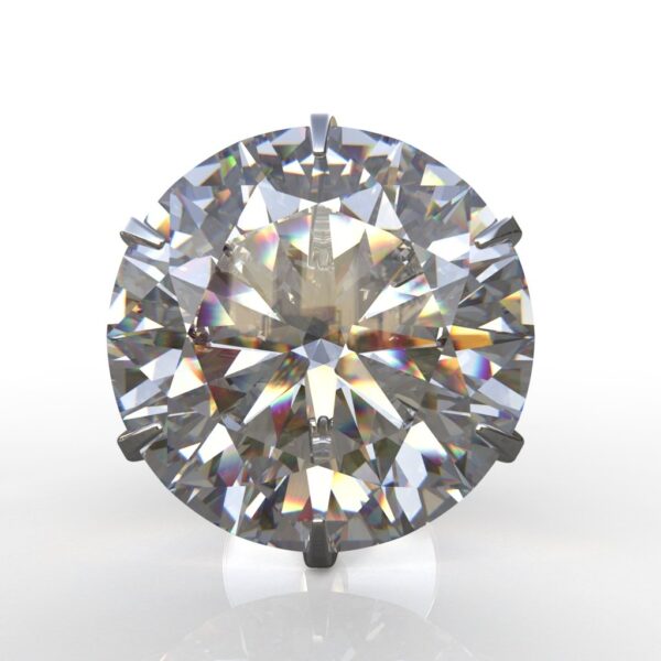 Avarta Jewellery Sterling Silver 1 Carat Moissanite Solitaire Stud Earrings - Image 4