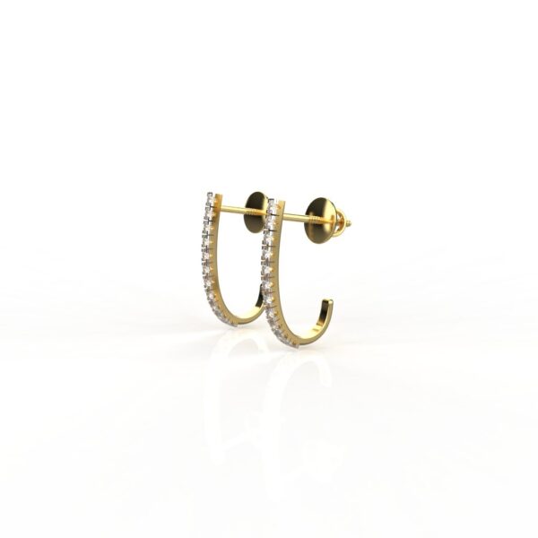 Avarta Jewellery 18k Gold Unisex Diamond Bali - Image 2