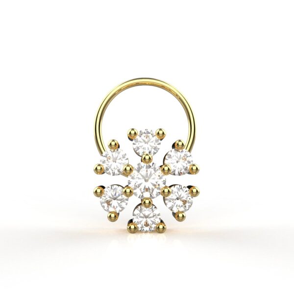 Avarta 18k Gold Nosepin For Girls & Women - Image 2