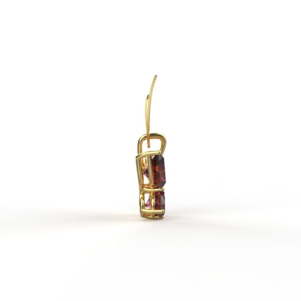 Avarta Jewellery 18k Gold & Certified Diamonds Natural Ruby Pendant For Girls & Women - Image 3