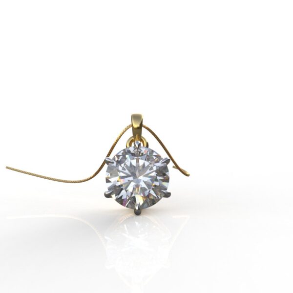 Avarta Jewellery Sterling Silver Solitaire Pendant For Girls & Women - Image 3