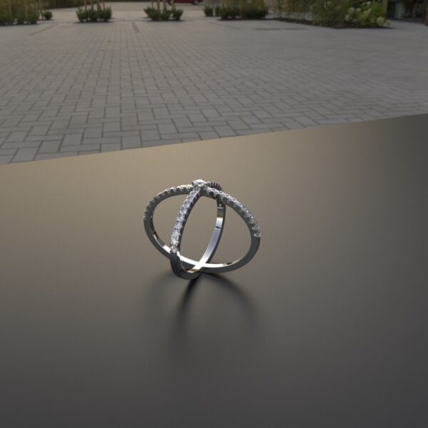 Avarta Jewellery Sterling Silver CrissCross Ring For Girls & Wemen - Image 5