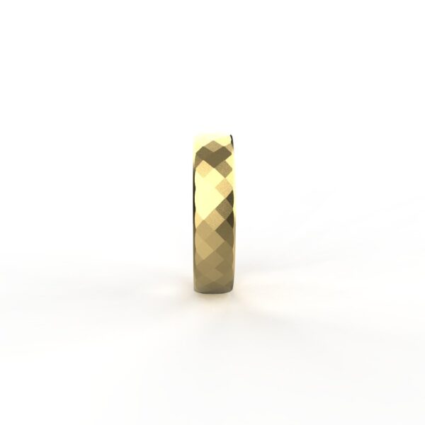 Avarta 18k Gold Faceted Ring - Image 3