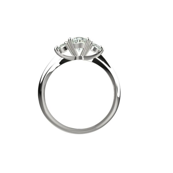 Avarta Jewellery Sterling Silver Ring With American Diamonds For Girls & Wemen - Image 2