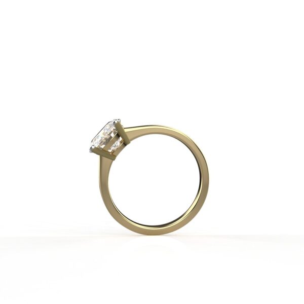 Avarta 14k Gold 2 Carat Moissanite Solitaire Ring - Image 3