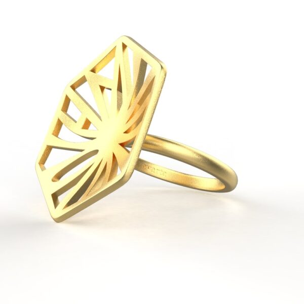 Avarta Sterling Silver Unisex Ring - Image 3