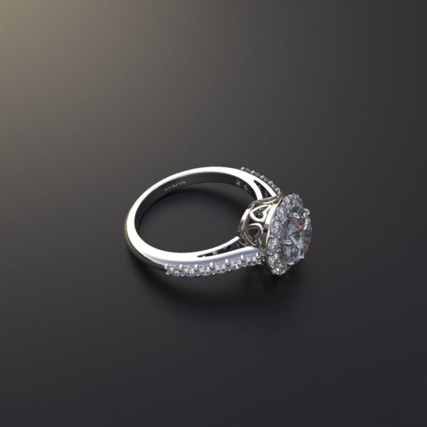 Avarta Jewellery Sterling Silver Solitaire of 1.50 Carat Wedding Ring - Image 5