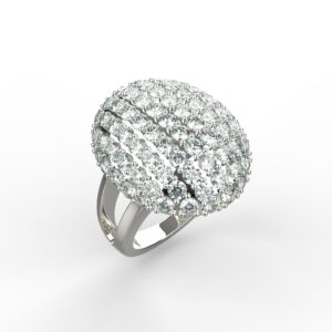 Avarta Sterling Silver Twilight American Diamond Ring